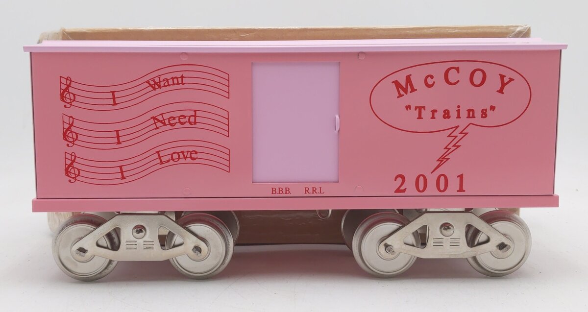 McCoy 2001 Standard Scale "I Want, I Need, I Love" Boxcar EX/Box