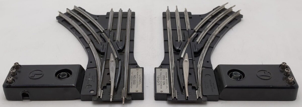 Lionel O22 O Gauge Assorted O22 Left Hand & Right Hand Remote Switches VG/Box