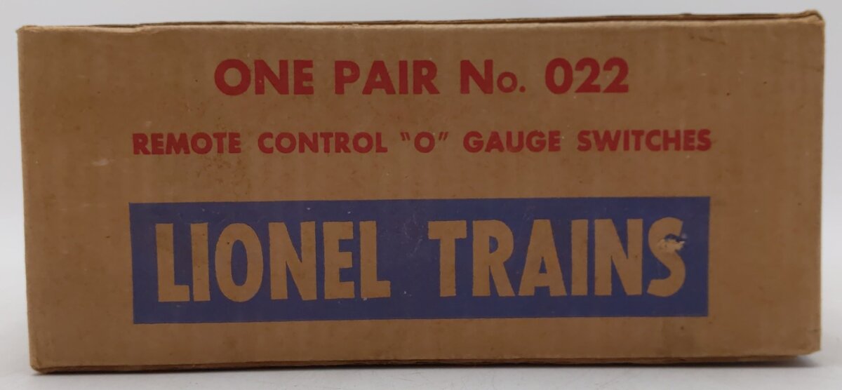 Lionel O22 O Gauge Assorted O22 Left Hand & Right Hand Remote Switches VG/Box