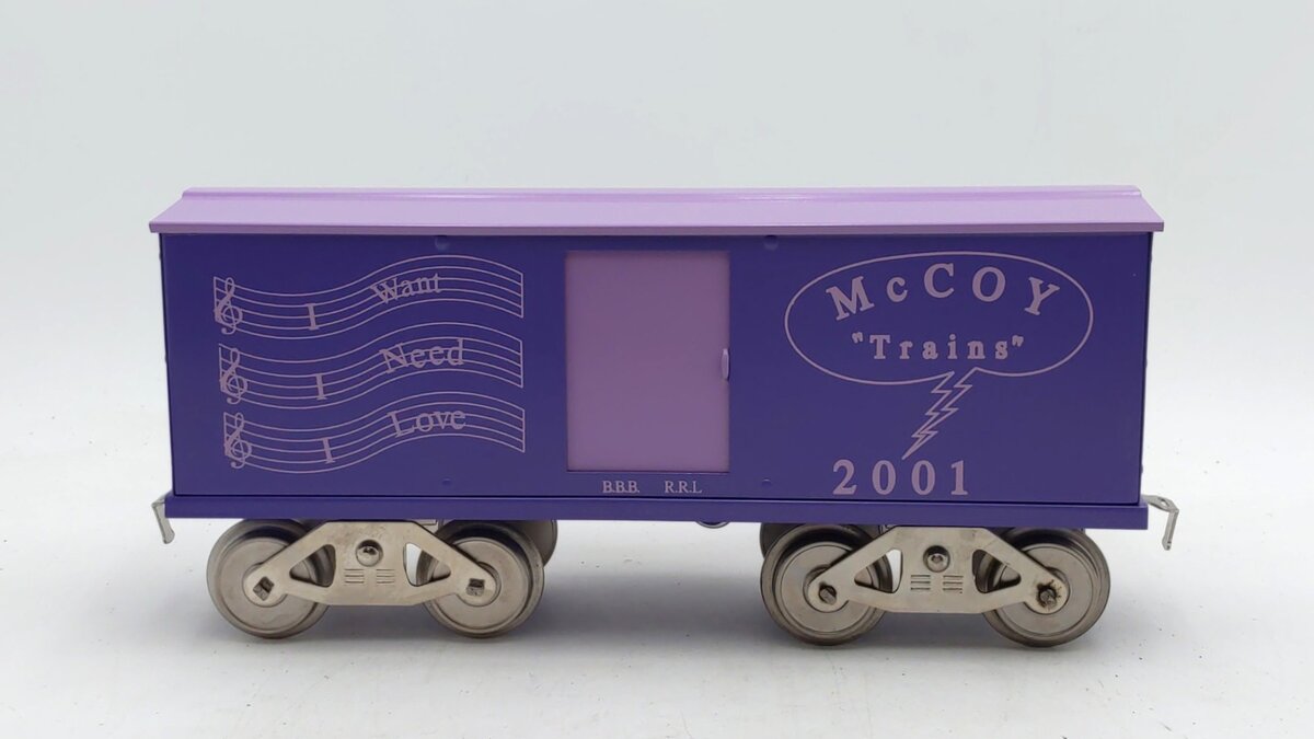 McCoy 2001 Standard Scale "I Want, I Need, I Love" Boxcar EX/Box
