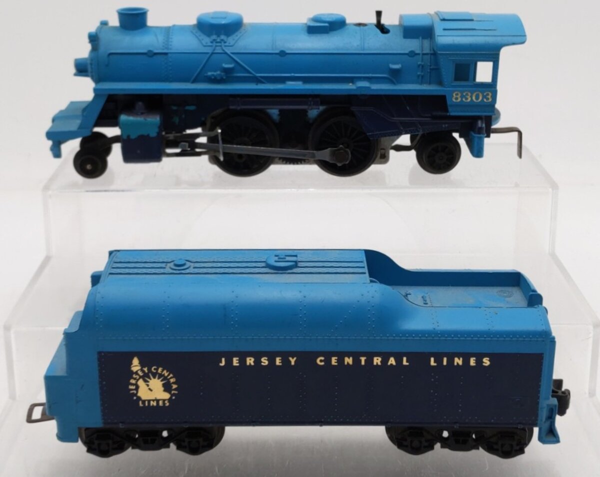 Lionel 6-8303 O Gauge Jersey Central 2-4-2 Steam Locomotive & Tender #8303 VG