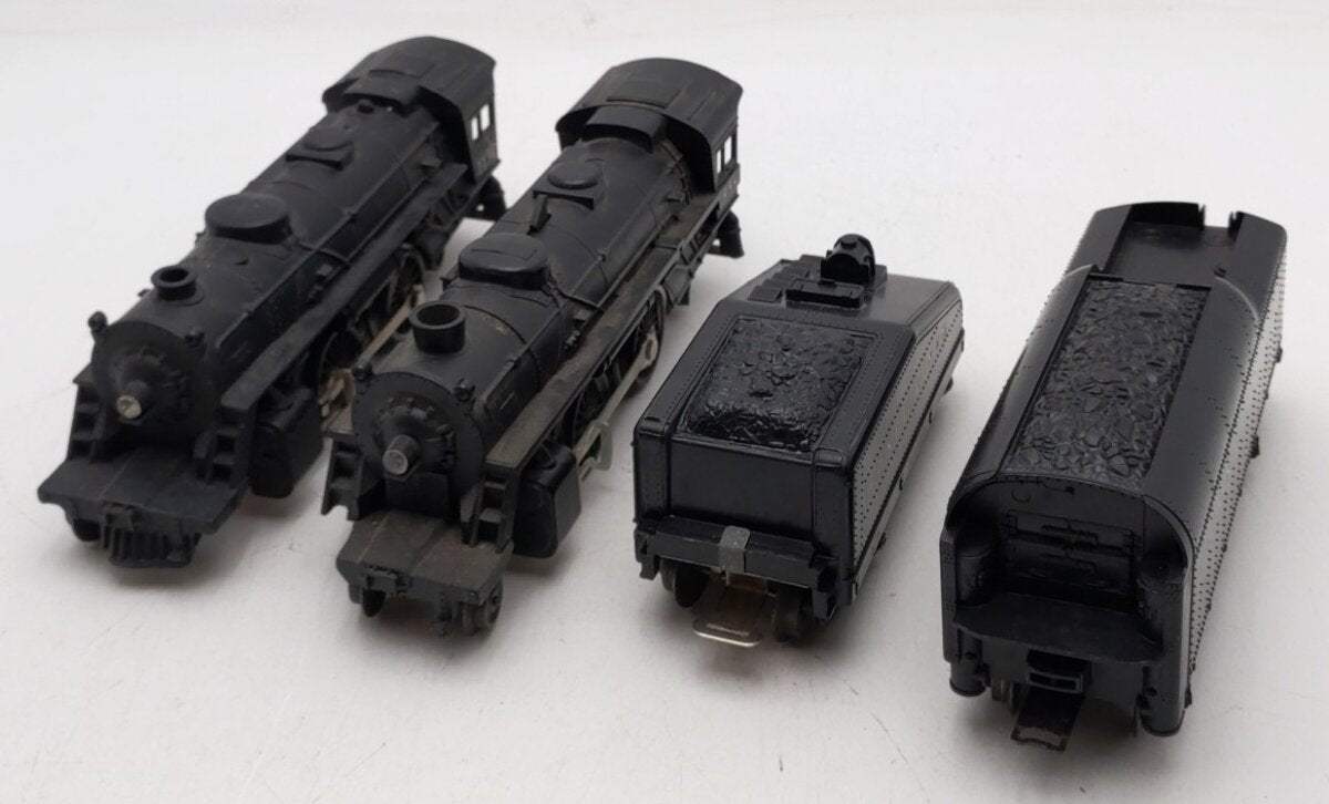 Lionel Vintage O Plastic Steam Locomotives and Tenders #1130/1130T & #242/1061T VG