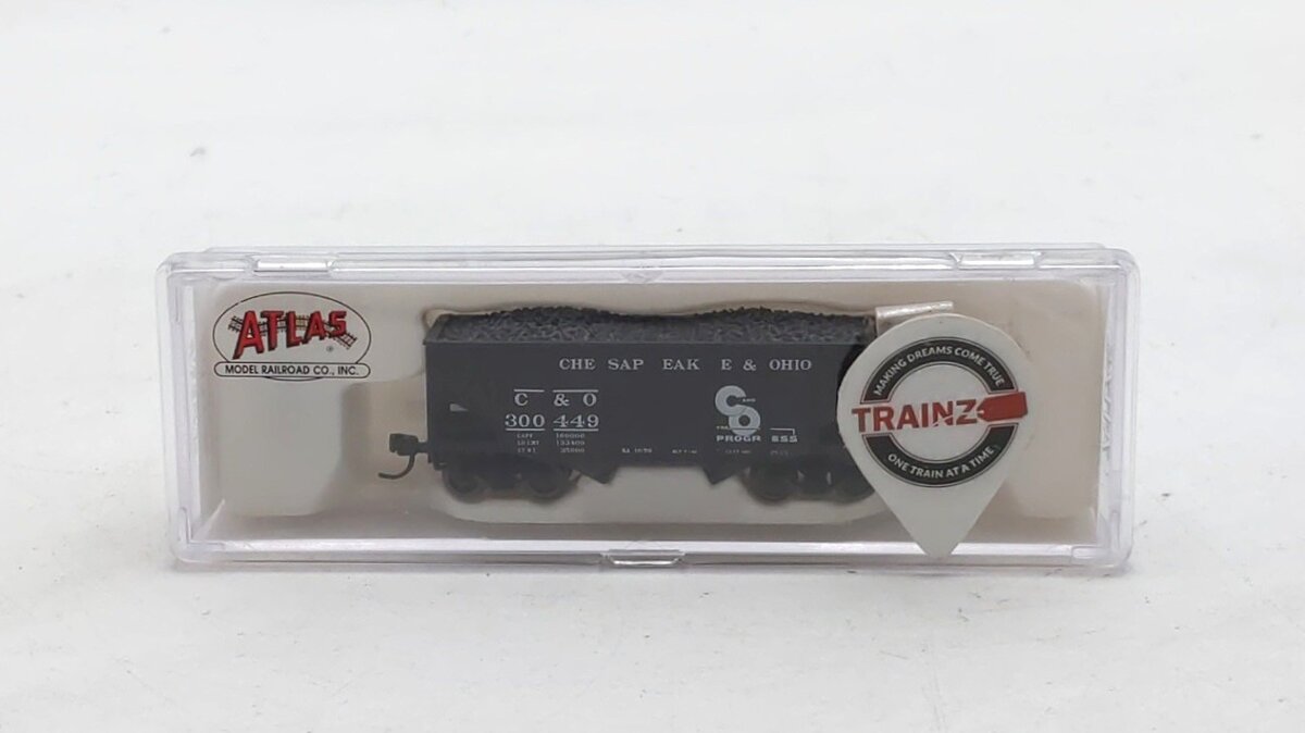 Atlas 41105 N Scale Chesapeake & Ohio 55 Ton Fishbelly Hopper #300449 NIB