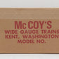 McCoy 1000-80 Standard Gauge TCA 1980 National Convention Coal Car EX/Box