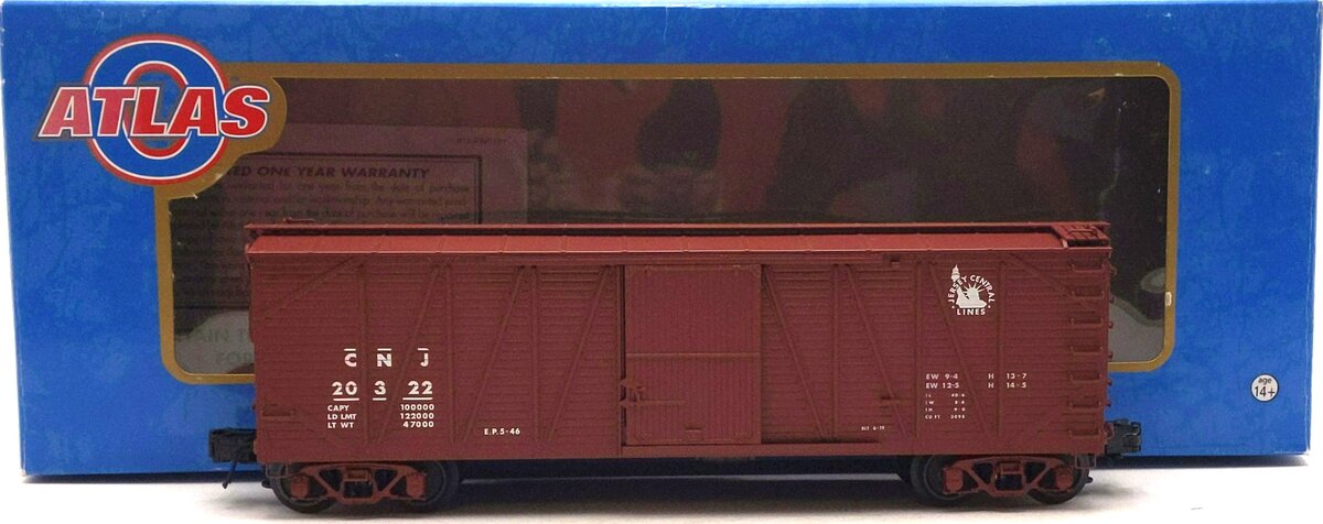 Atlas 8692 O Scale CNJ USRA Boxcar (3 Rail)
