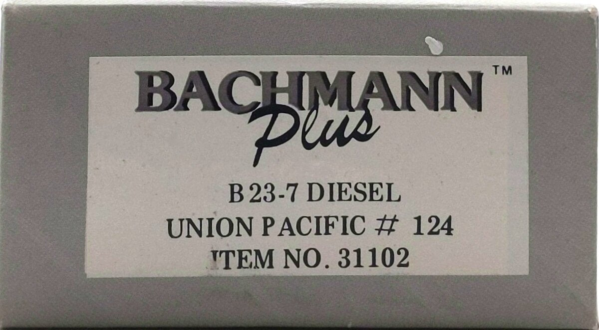 Bachmann 31102 HO Union Pacific B23-7 Diesel-Powered Locomotive #124 EX/Box