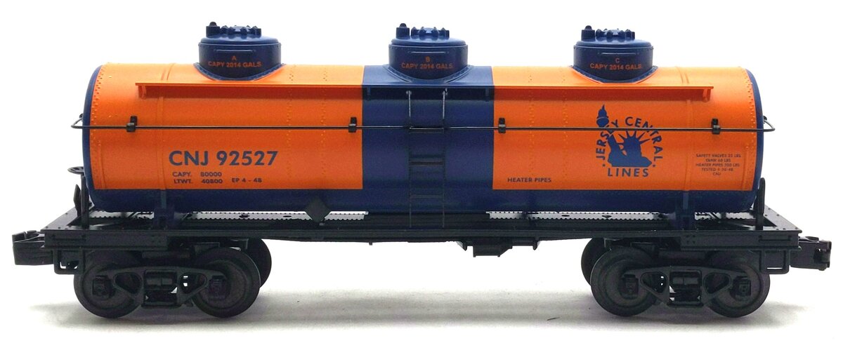 MTH 30-73327 O Gauge Jersey Central 3-Dome Tank Car #92527 LN/Box