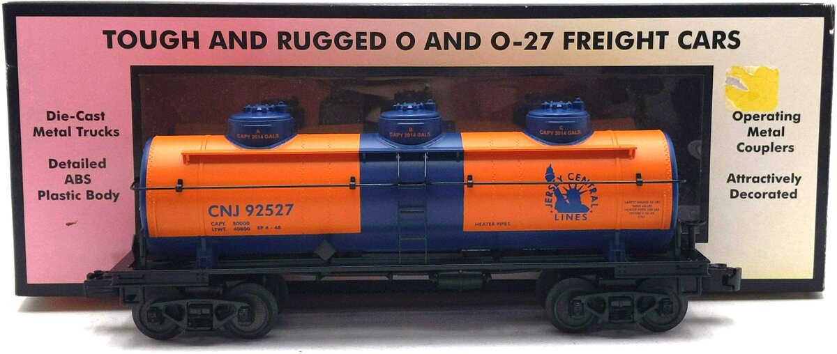MTH 30-73327 O Gauge Jersey Central 3-Dome Tank Car #92527 LN/Box
