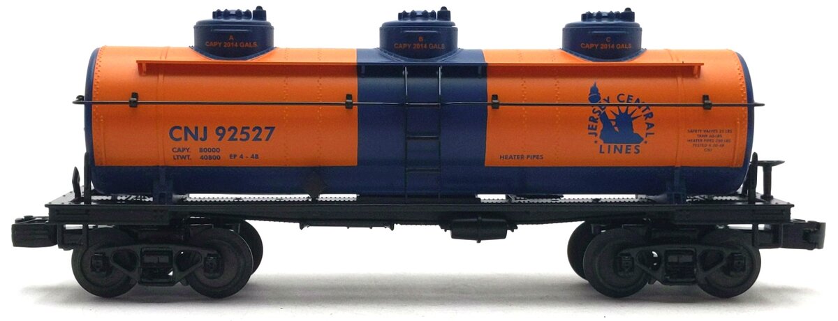 MTH 30-73327 O Gauge Jersey Central 3-Dome Tank Car #92527 LN/Box