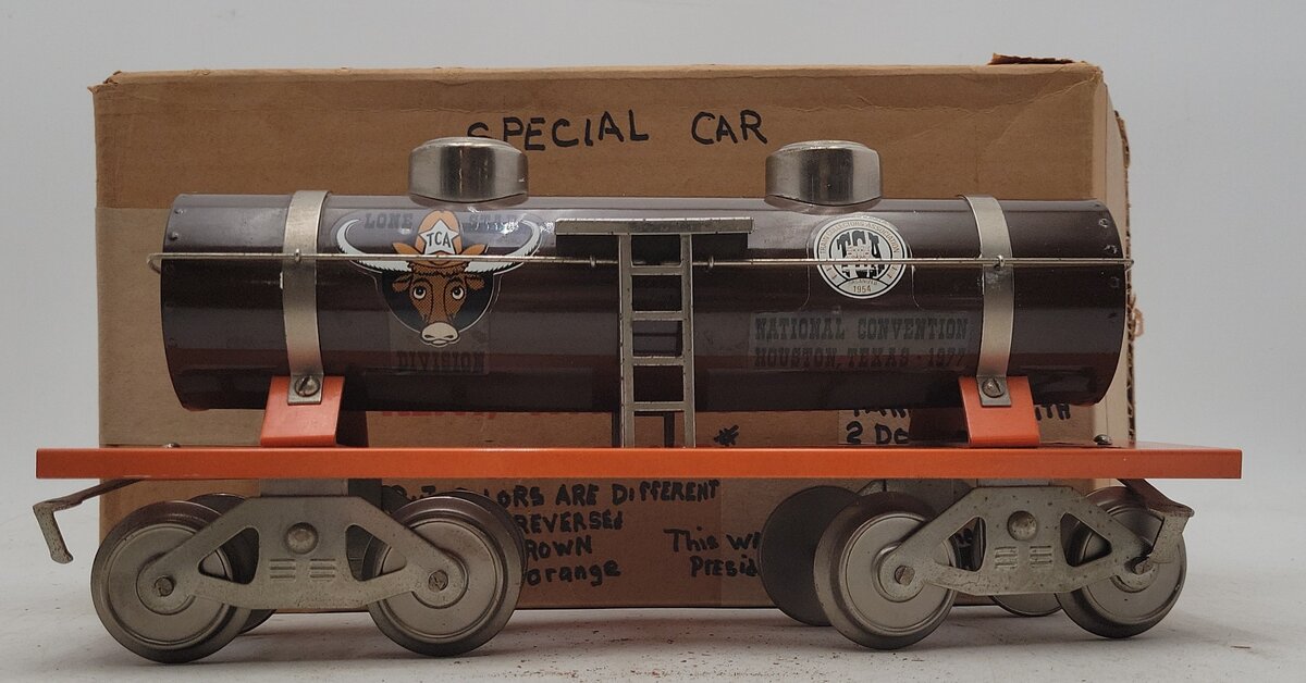 McCoy 1000-77 Standard Gauge 1977 Lone Star TCA Tank Car EX/Box