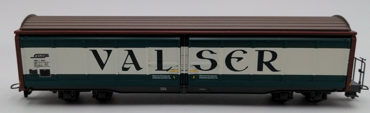 Bemo 2278 124 HOm RhB "Valser" Sliding Door Box Car #5104 LN/Box