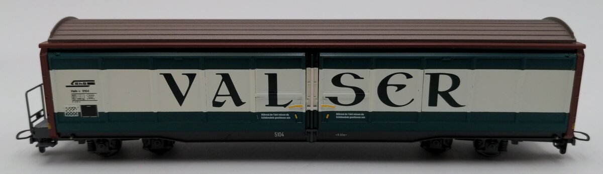 Bemo 2278 124 HOm RhB "Valser" Sliding Door Box Car #5104 LN/Box