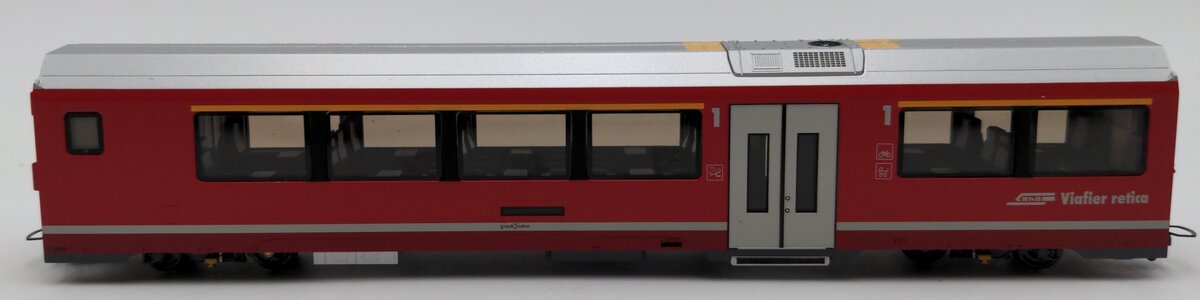Bemo 3298 101 HOm RhB A 570 02 AGZ End Passenger Car #1 LN/Box