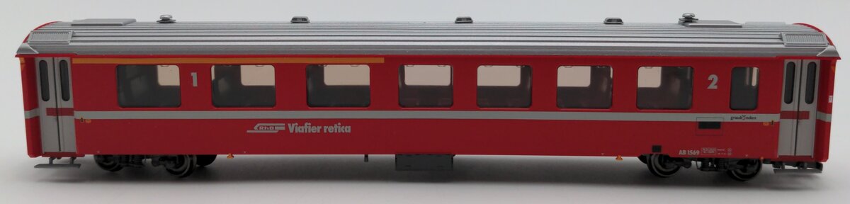 Bemo 3241 169 HOm Scale RhB Coach Car #1569 EX/Box