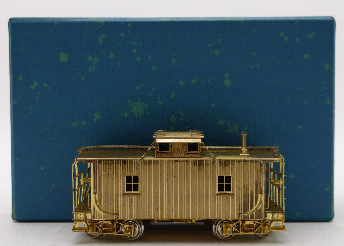 Rail Works HO Brass PRR 8-Wheel Dive NDa-Caboose - Unpainted EX/Box