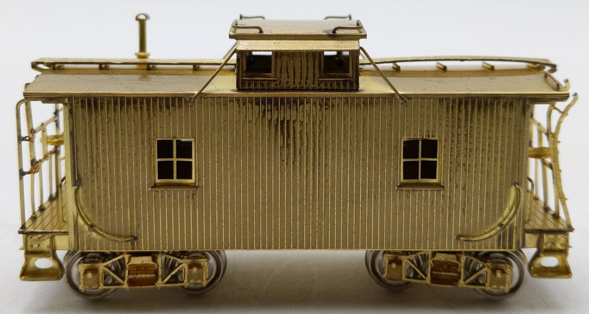 Rail Works HO Brass PRR 8-Wheel Dive NDa-Caboose - Unpainted EX/Box