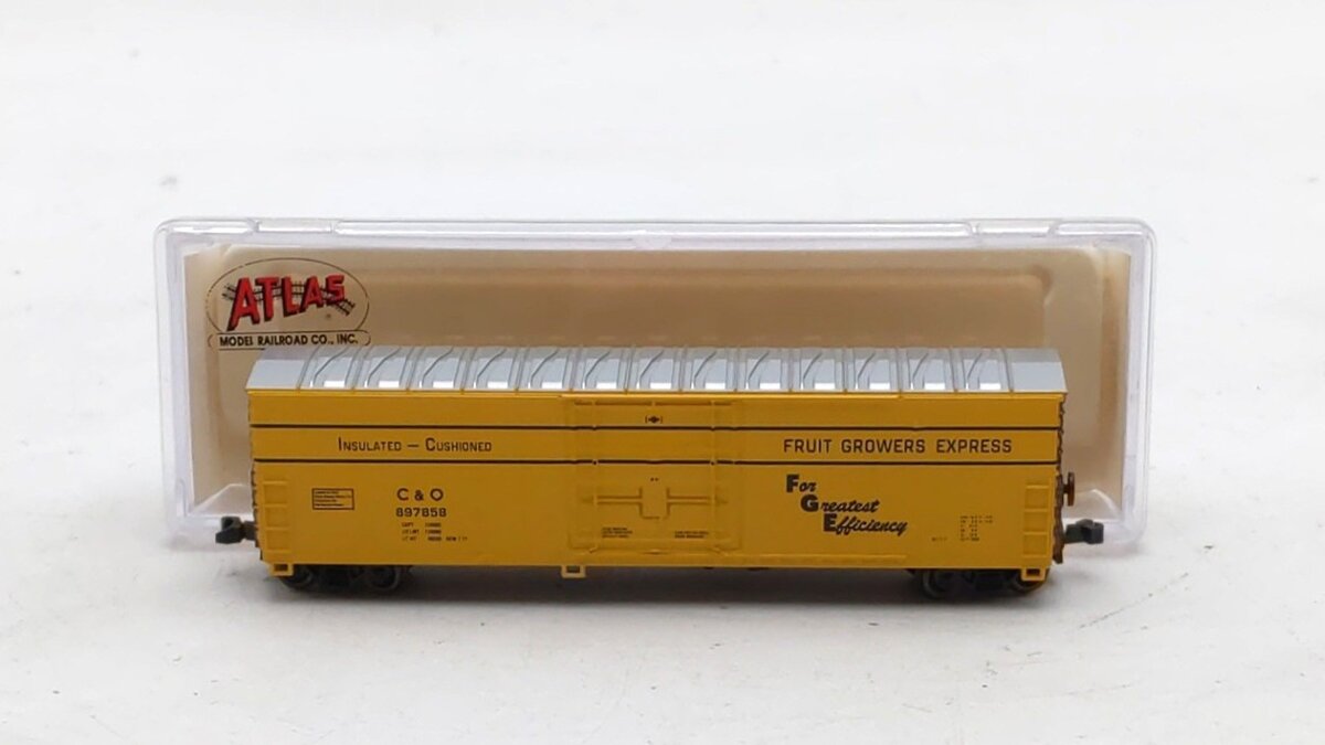 Atlas 33691 N Scale Chesapeake & Ohio 50 FGE Box Car #897858 LN/Box