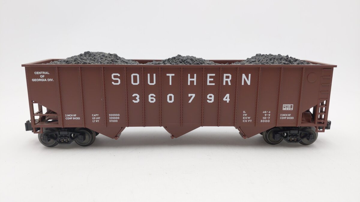 Lionel 6-52038 O Gauge LCCA Southern Hopper w/Coal Load #360794 EX