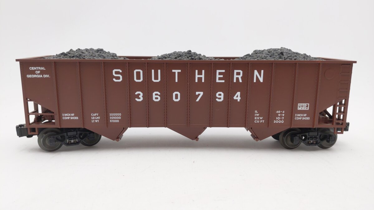 Lionel 6-52038 O Gauge LCCA Southern Hopper w/Coal Load #360794 EX