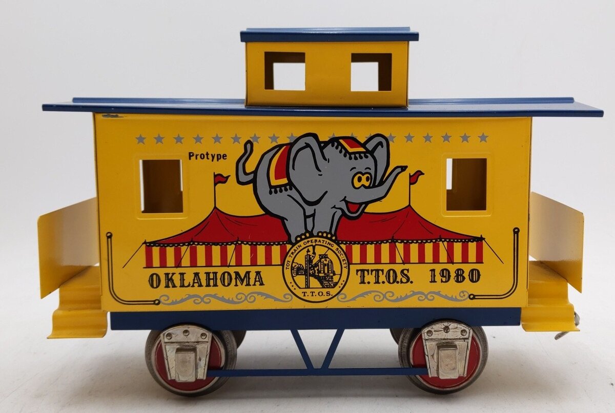 McCoy Standard Gauge TTOS 1980 Oklahoma Circus Caboose LN/Box
