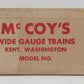 McCoy 1000-71 Standard Gauge TCA 1971 17th National Convention Boxcar VG/Box