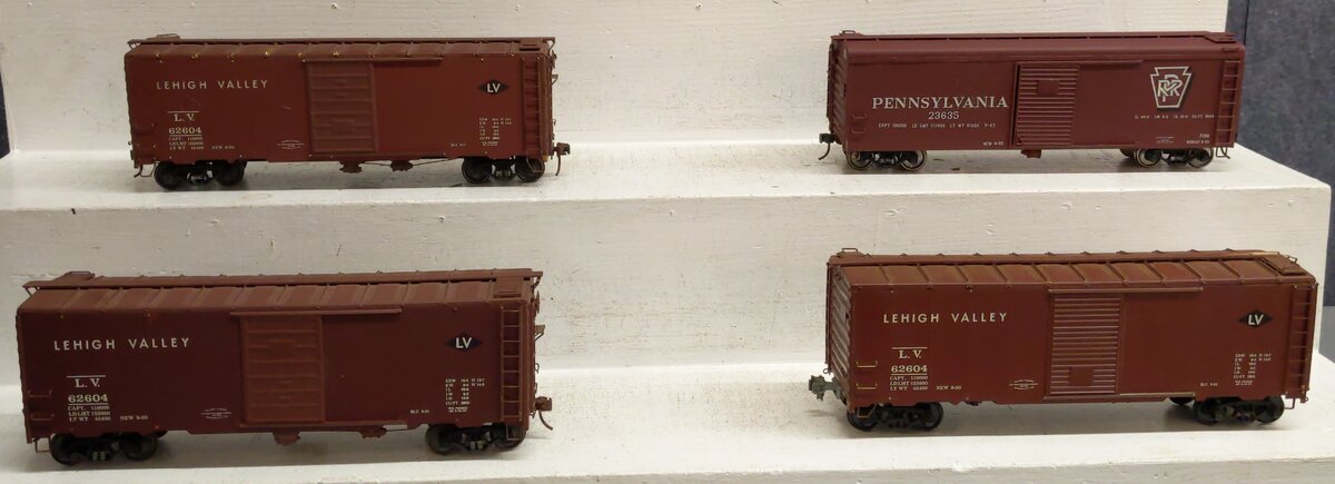 Assorted O Scale 2-Rail Custom Painted  Boxcars [4]