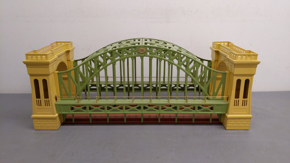 MTH 10-1015 Standard Gauge Large Tinplate Hellgate Bridge #300 EX