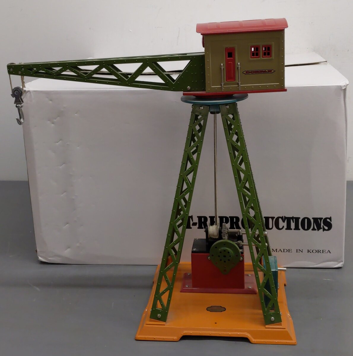 T-Reproductions 70 Standard Gauge Dorfan Electric Crane LN/Box