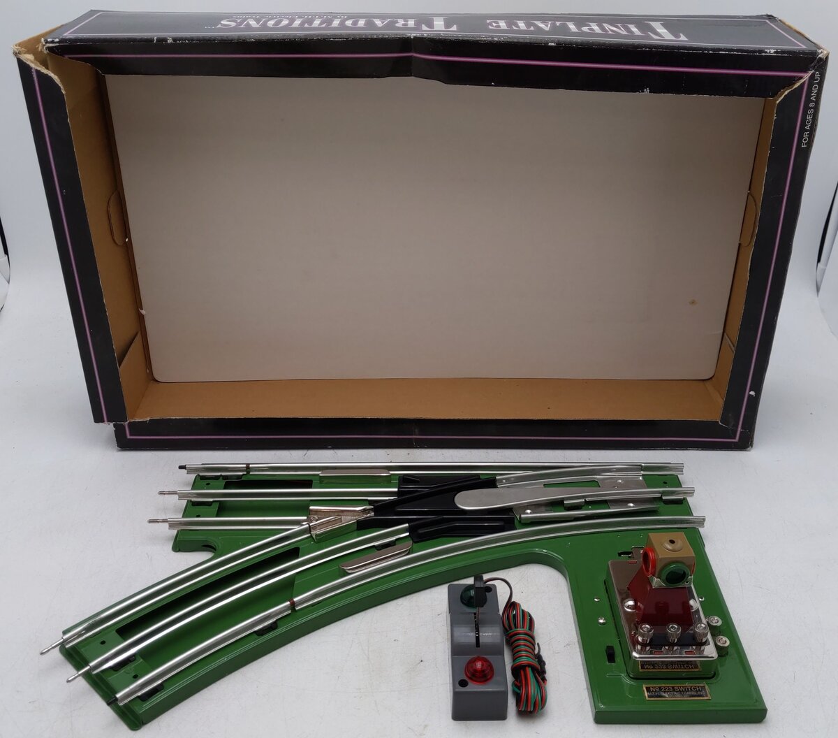 MTH 10-4002 Standard Gauge Left Hand 42 Inch Remote Switch EX/Box