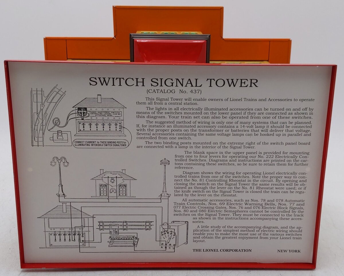 Lionel 6-13804 #437 Classics Tinplate Switch Tower EX