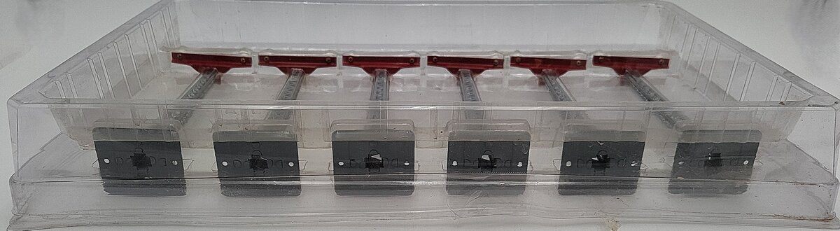 MTH 10-1093 Standard Gauge Gray/Red #71 Telegraph Post Set (Pack of 6) EX
