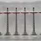 MTH 10-1093 Standard Gauge Gray/Red #71 Telegraph Post Set (Pack of 6) EX