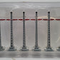 MTH 10-1093 Standard Gauge Gray/Red #71 Telegraph Post Set (Pack of 6) EX