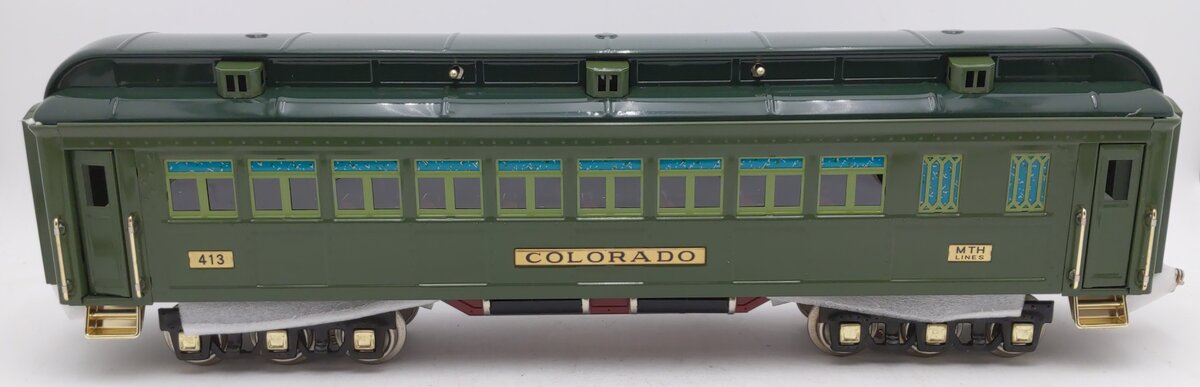 MTH 10-1078B Standard Gauge Colorado State Coach Car #413 EX