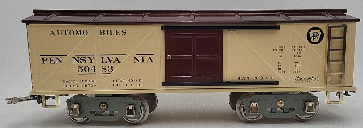 MTH 11-30225 Std. Gauge Pennsylvania 4018 Automobile Car #50483 EX