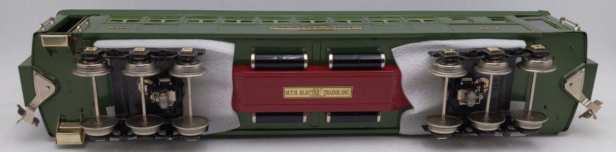 MTH 10-5033 Standard Gauge Solarium State Car Two-Tone Green EX