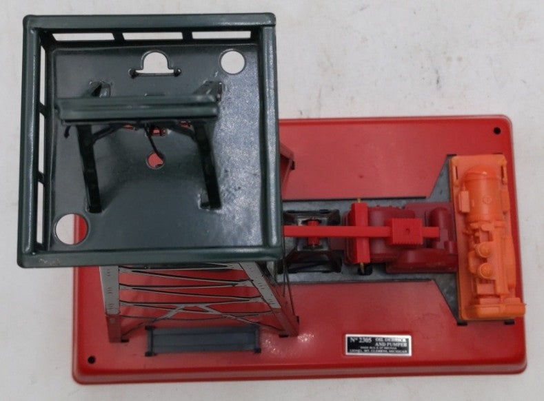 Lionel 6-2305 O Gauge Getty Operating Oil Derrick And Pump VG