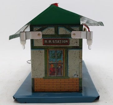 Ives 114 Vintage O Tin Lithographed Train Station Passenger Ticket Office VG