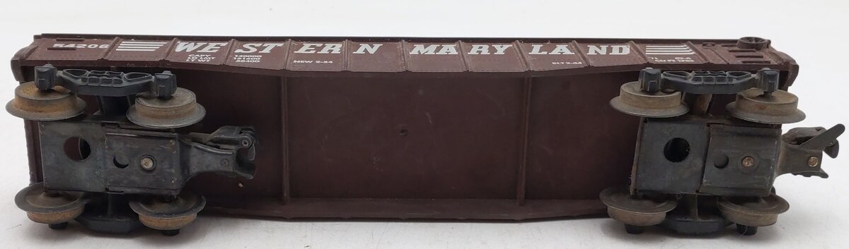 KMT 54206 O Scale Western Maryland Gondola w/ Custom Cannisters EX