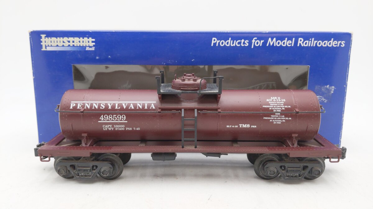 Industrial Rail 6002 O Gauge Pennsylvania Single Dome Tank Car #498599 EX/Box