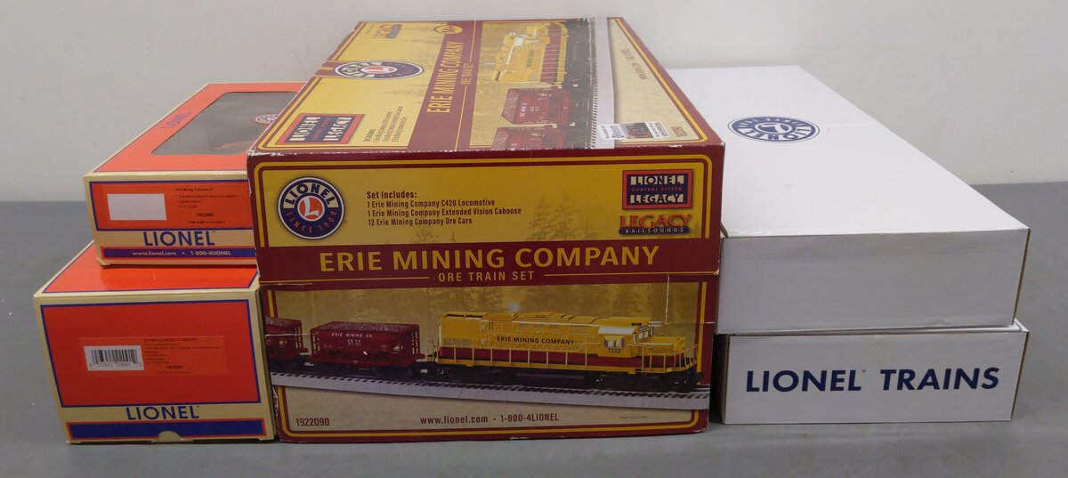 Lionel 1922090 Erie Mining Company O Gauge Diesel Train Set with Bluetooth EX/Box
