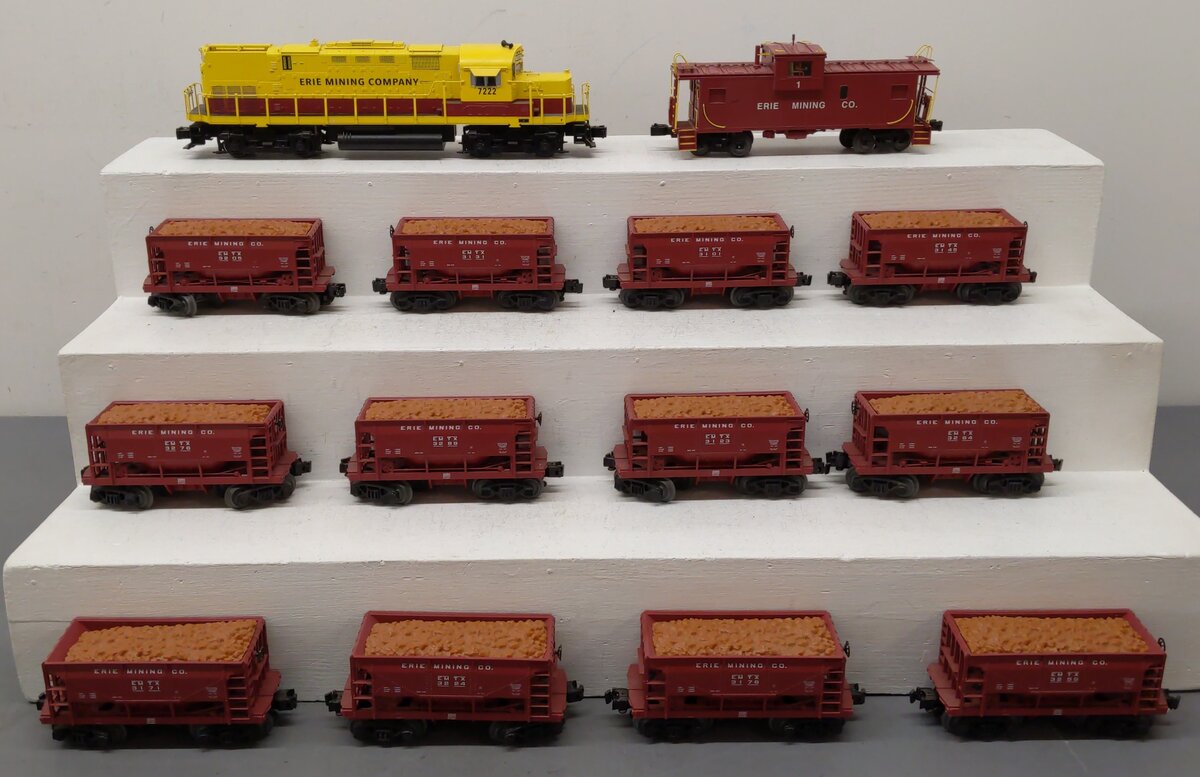 Lionel 1922090 Erie Mining Company O Gauge Diesel Train Set with Bluetooth EX/Box