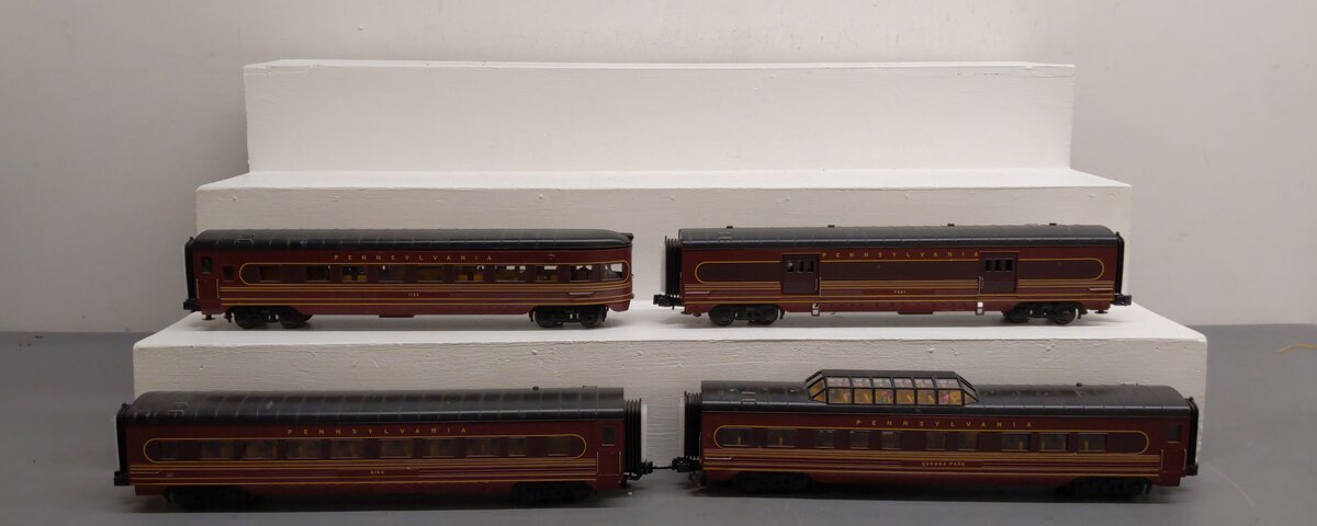 MTH 30-68090 O Pennsylvania 60' Streamlined Passenger Car Set (Set of 4) LN/Box
