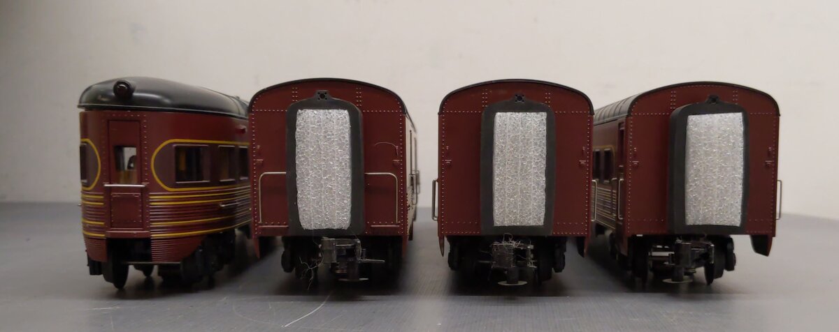MTH 30-68090 O Pennsylvania 60' Streamlined Passenger Car Set (Set of 4) LN/Box