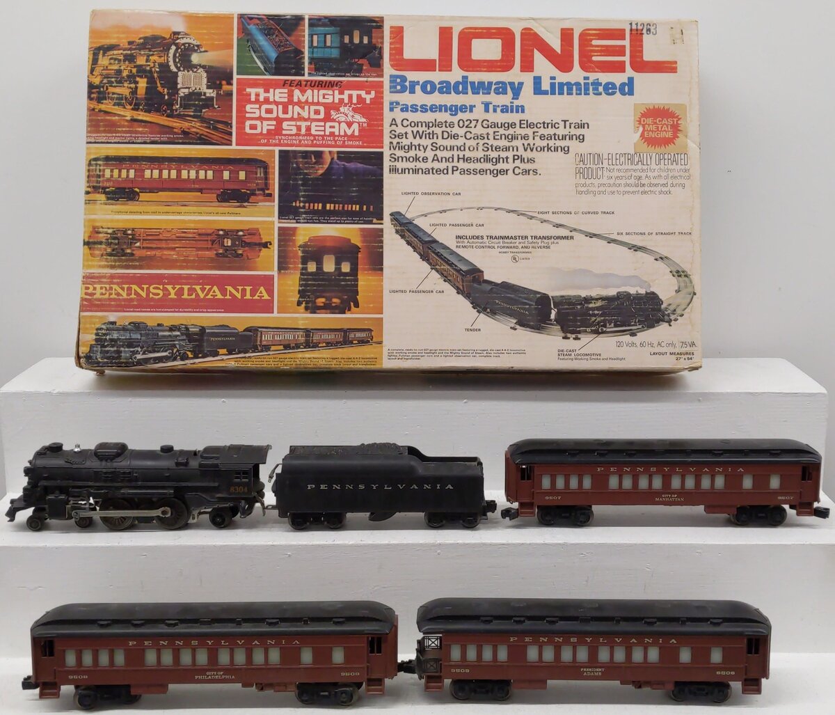 Lionel 6-1487 O Gauge Pennsylvania Railroad Broadway Limited Train Set VG/Box