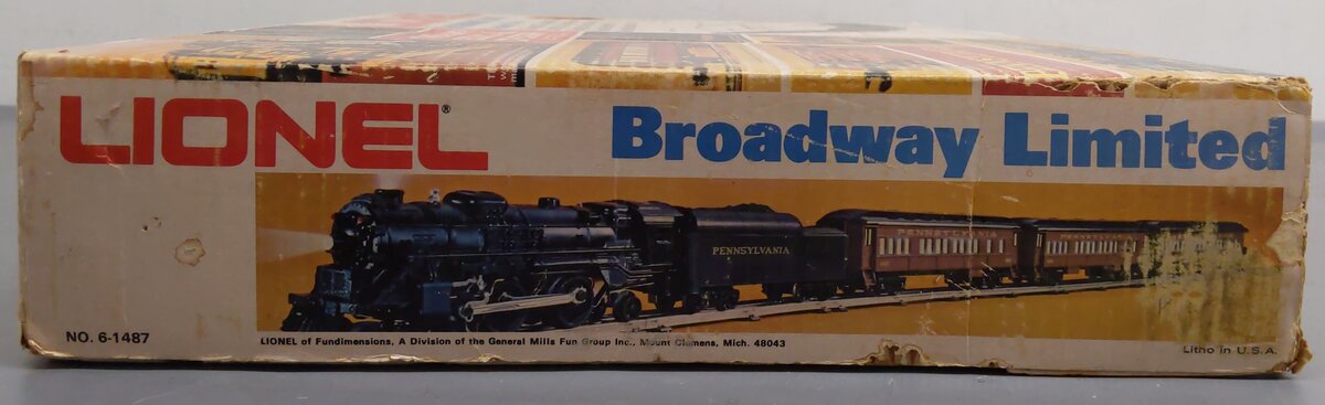 Lionel 6-1487 O Gauge Pennsylvania Railroad Broadway Limited Train Set VG/Box
