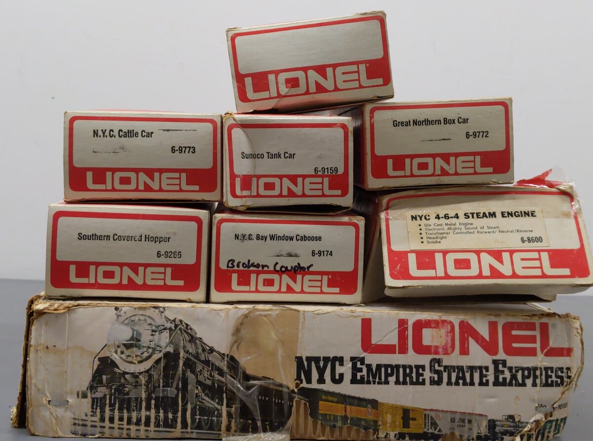 Lionel 6-1665 O New York Central Empire State Express Steam Train Set VG/Box