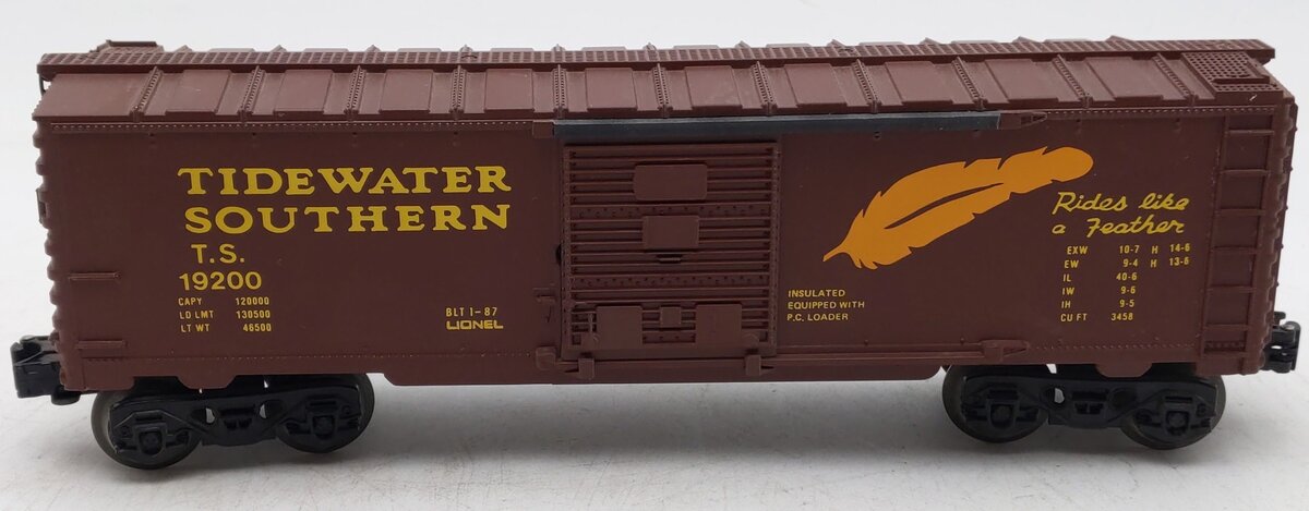 Lionel 6-19200 O Gauge Tidewater Southern Boxcar #19200 EX/Box