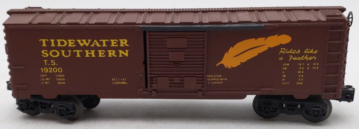 Lionel 6-19200 O Gauge Tidewater Southern Boxcar #19200 EX/Box