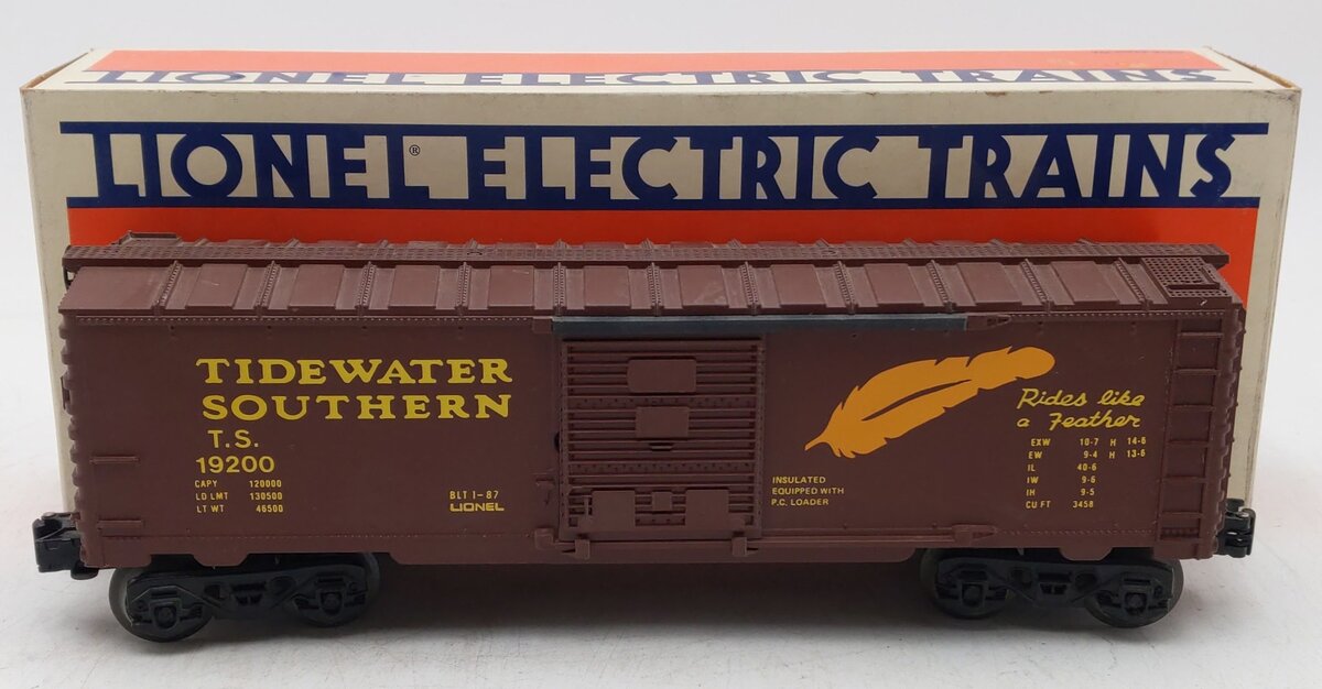 Lionel 6-19200 O Gauge Tidewater Southern Boxcar #19200 EX/Box